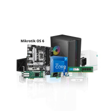 Mikrotik PC I7 12 GEN 8GB RAM with mikrotik os 10 gb sfp lan card & 1g 4 port lan card with cooler